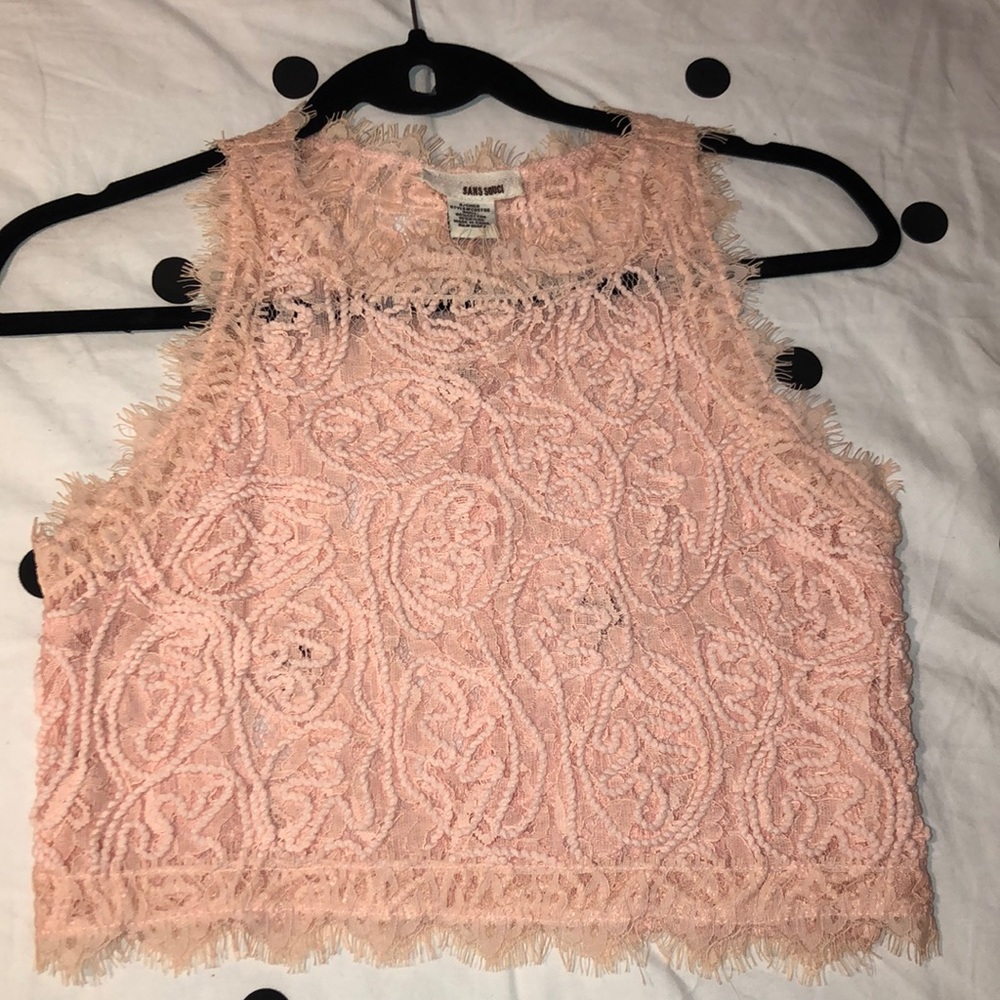 Lace crop top